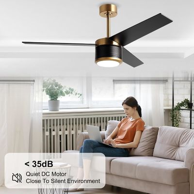 스마트 와이파이 천장 팬 흰색 검은색 금색 52인치 전체 밝기
